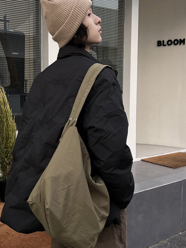 Large-Capacity Canvas Messenger Tote Bag