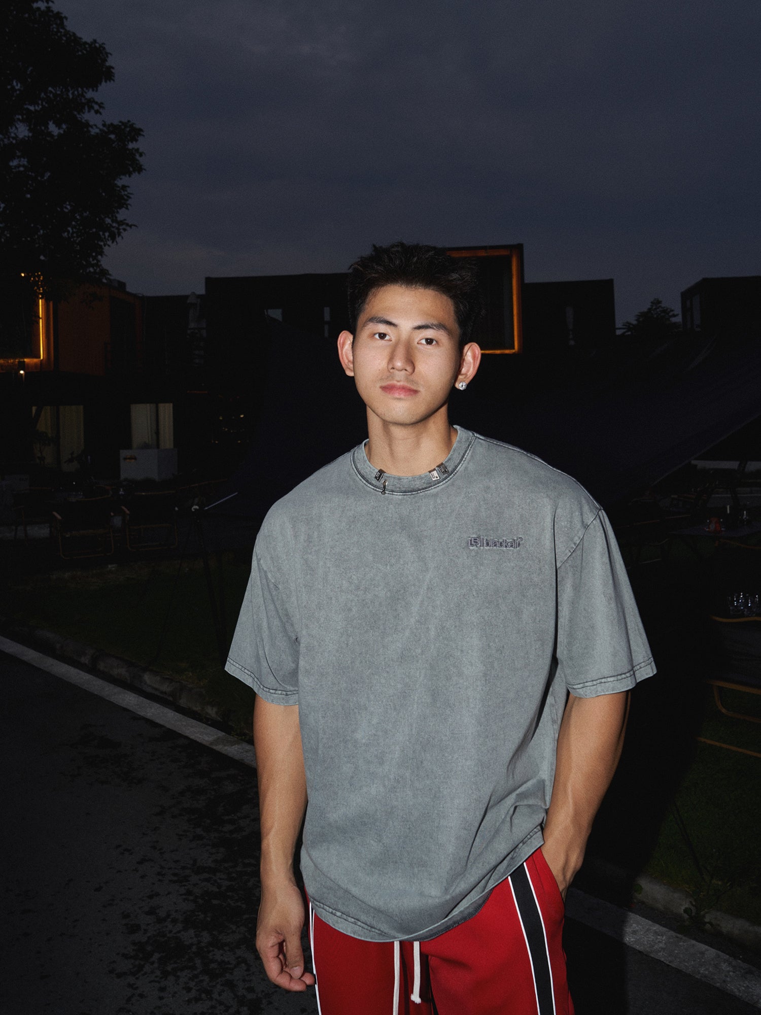 Washed Distressed Casual T-shirt