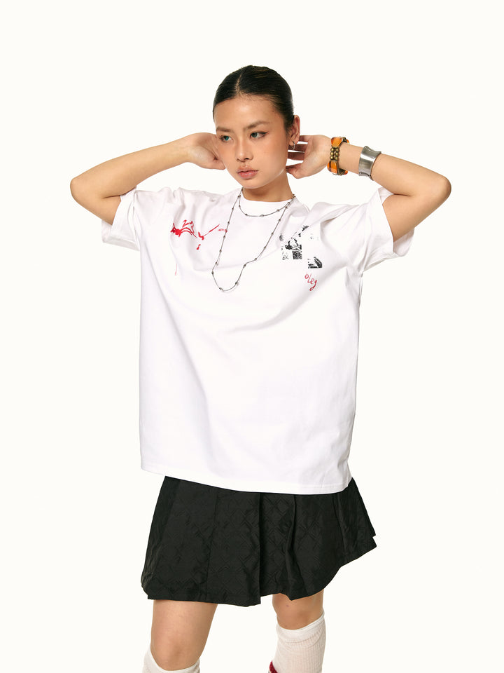 Retro Graphic Short-Sleeve T-Shirt