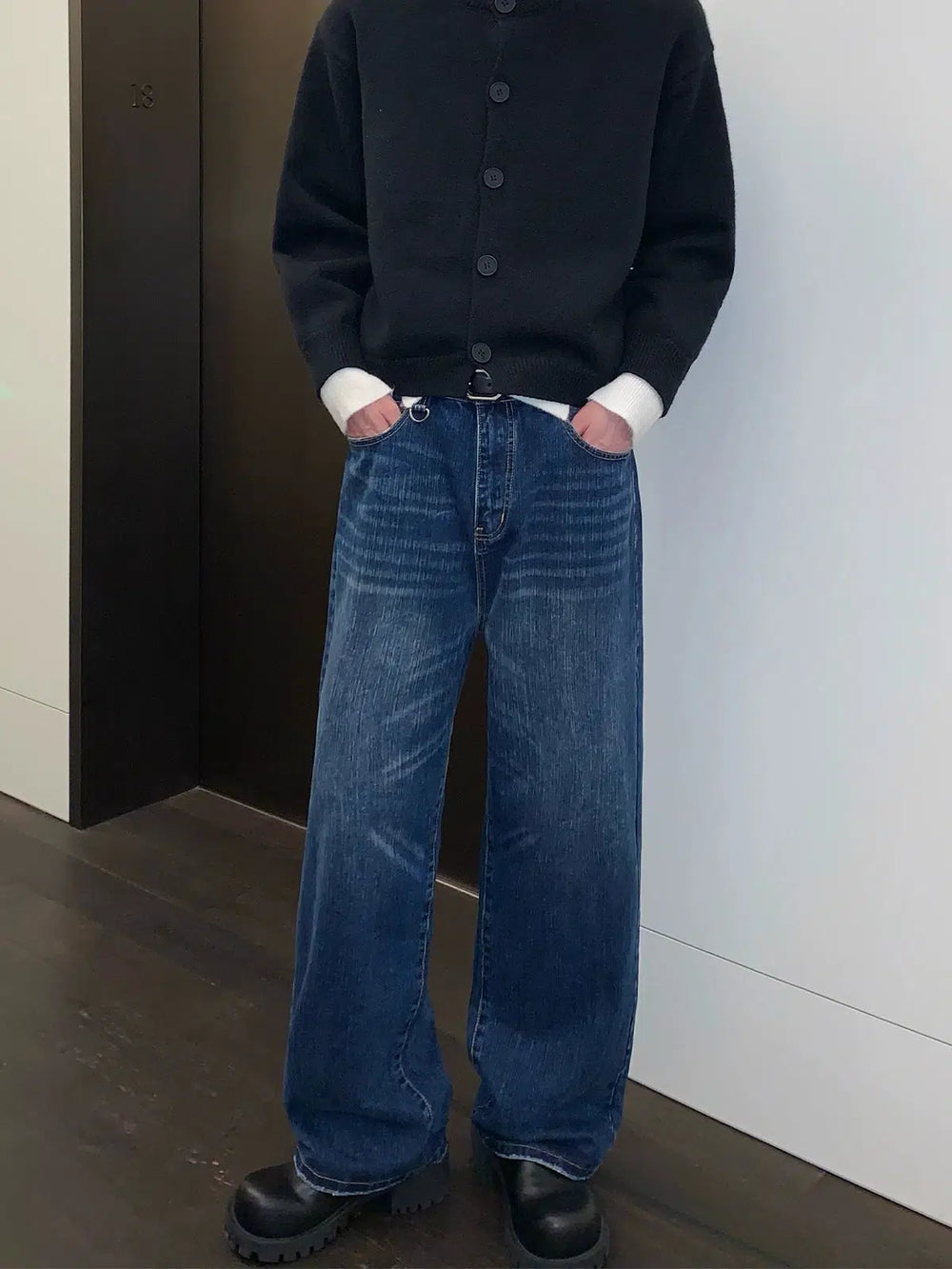 Washed Distressed Jeans