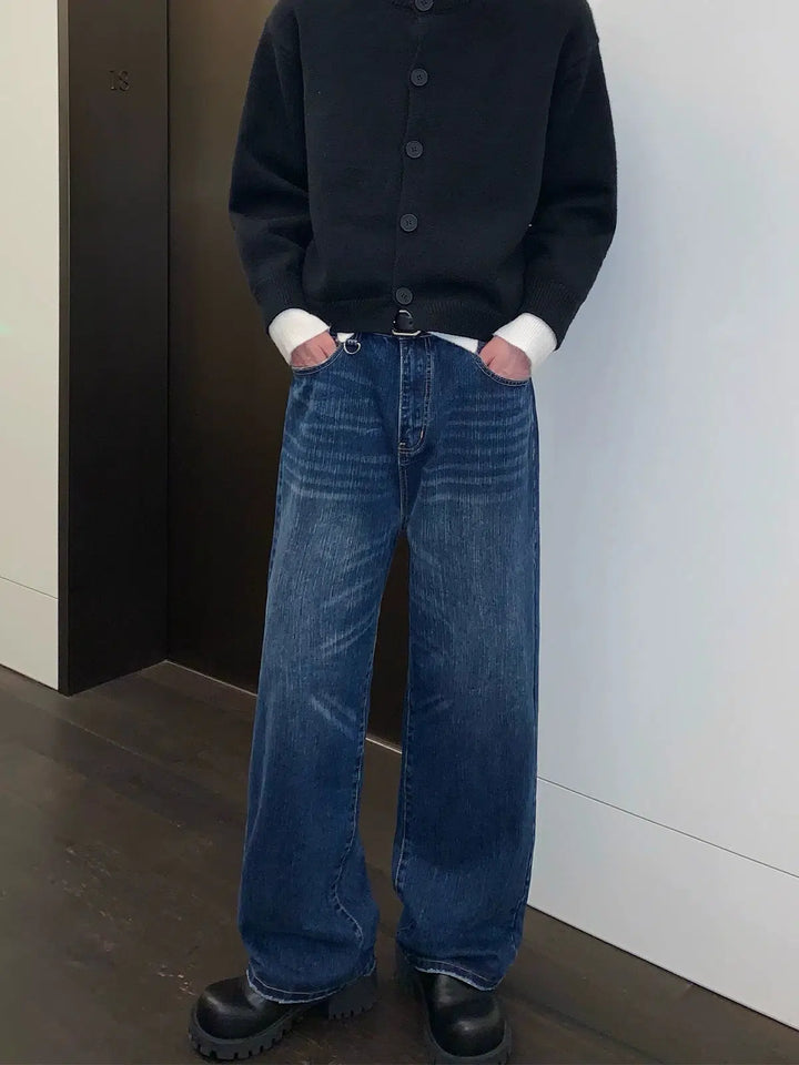 Washed Distressed Jeans