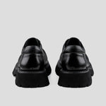 Leather Thick-Sole Derby Casual Shoes