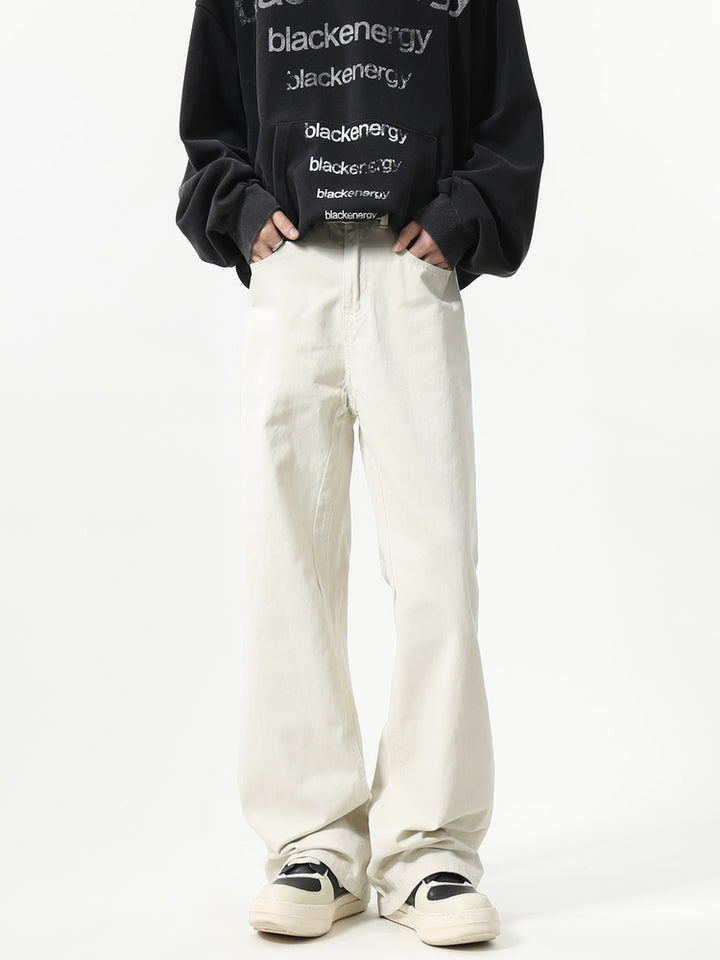 Casual Loose Fit Straight-leg Pants