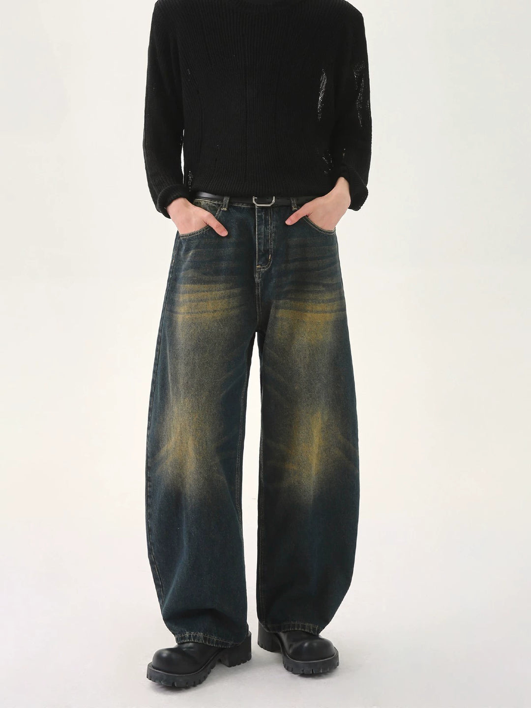 Pantalones sueltos de pierna ancha casuales 