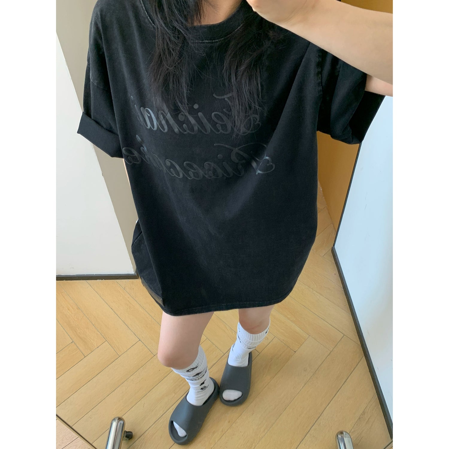 Letter Print Oversized T-Shirt