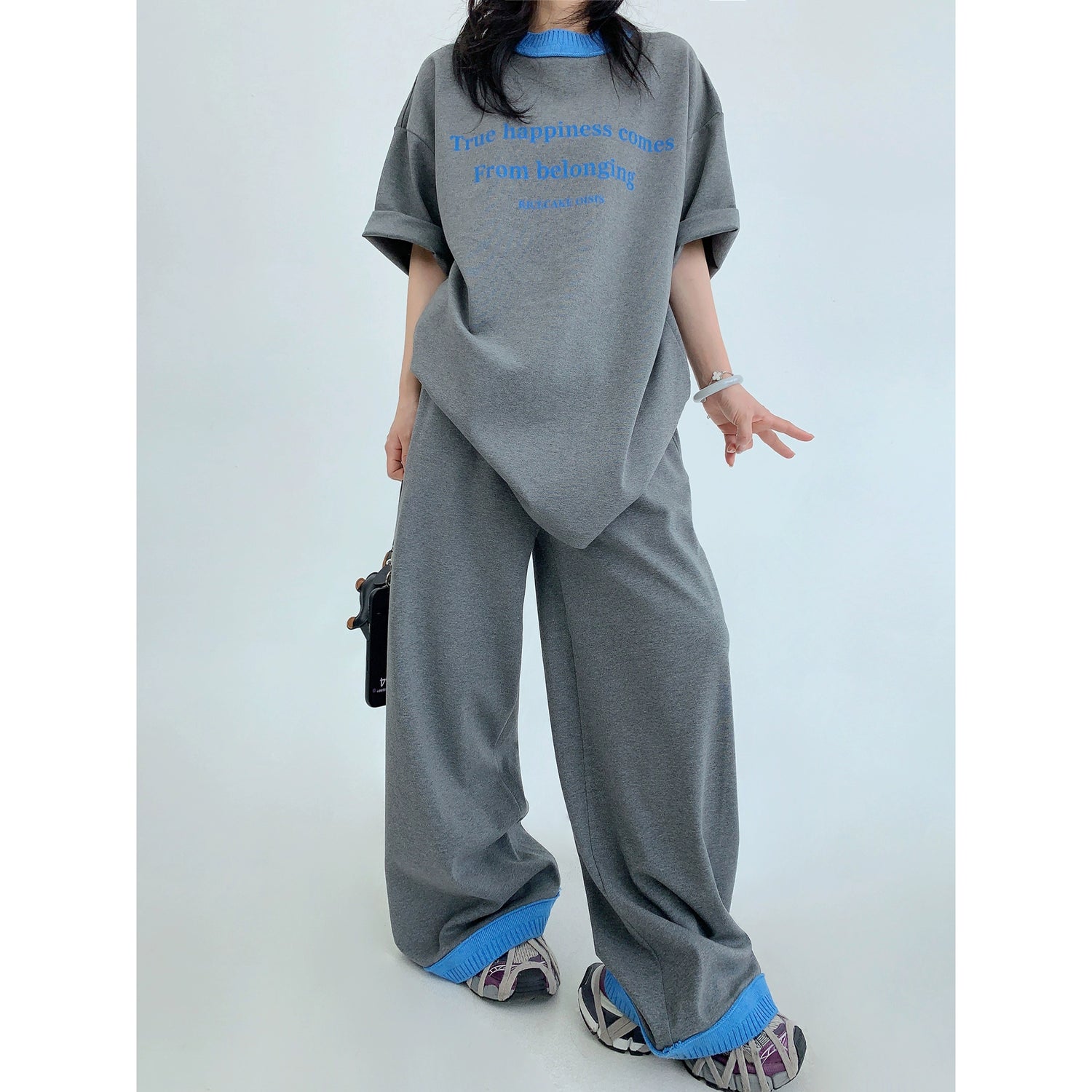 Casual Loose Wide-Leg Straight Pants