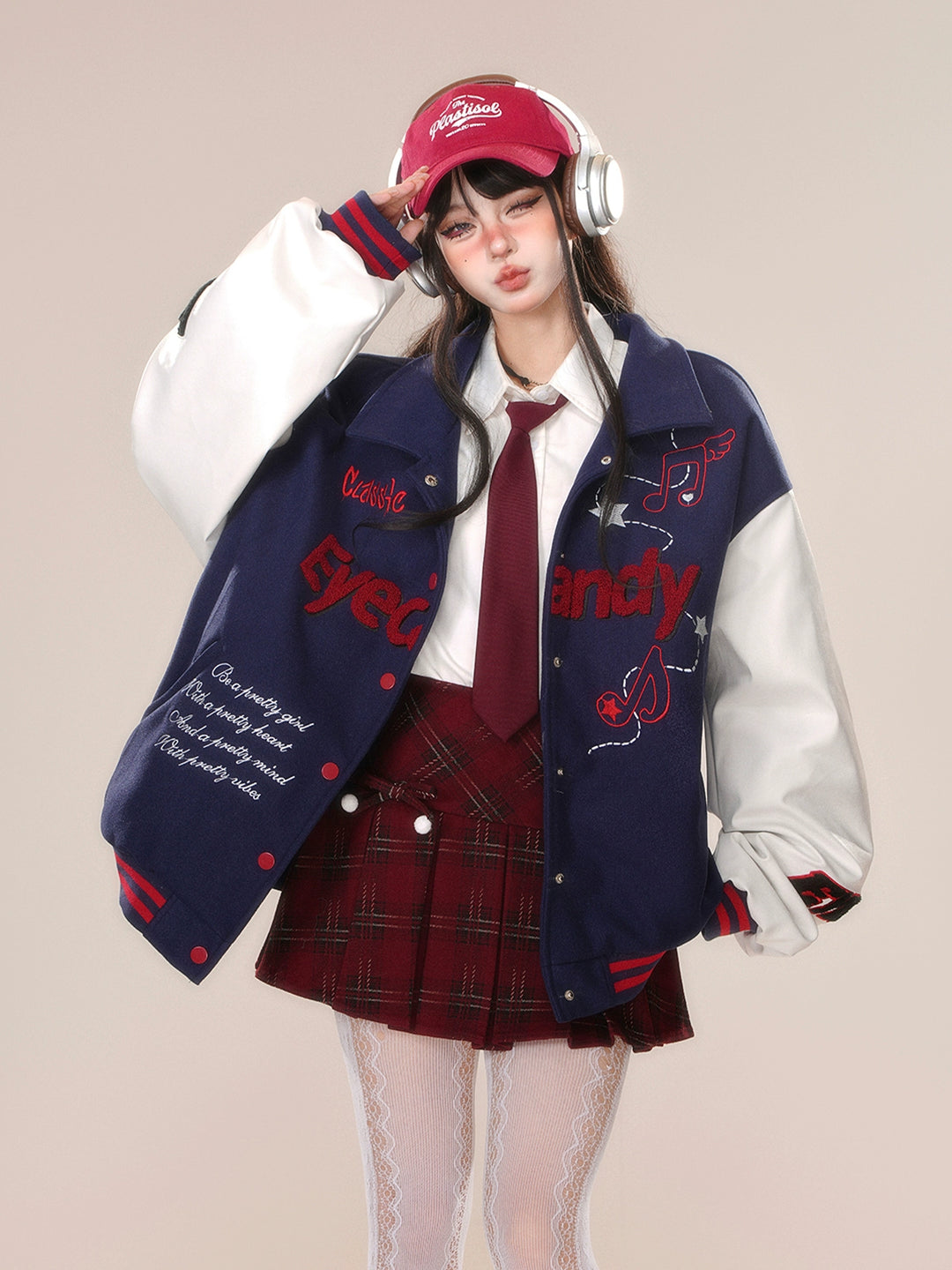 Embroidered Varsity Baseball Jacket