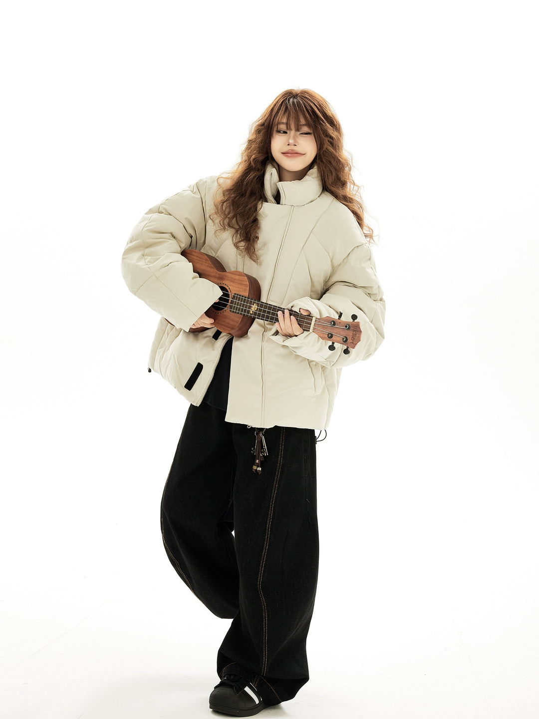 Weite Beinform Street Style Lässige Jeanshosen 
