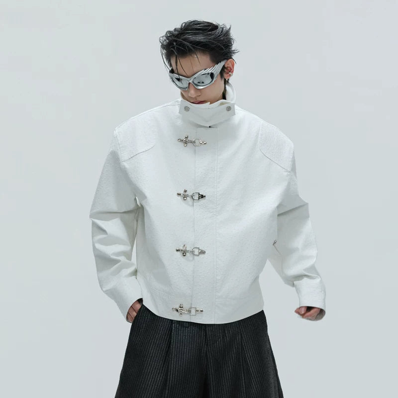 Fur Lining Ostrich Leather Jacket