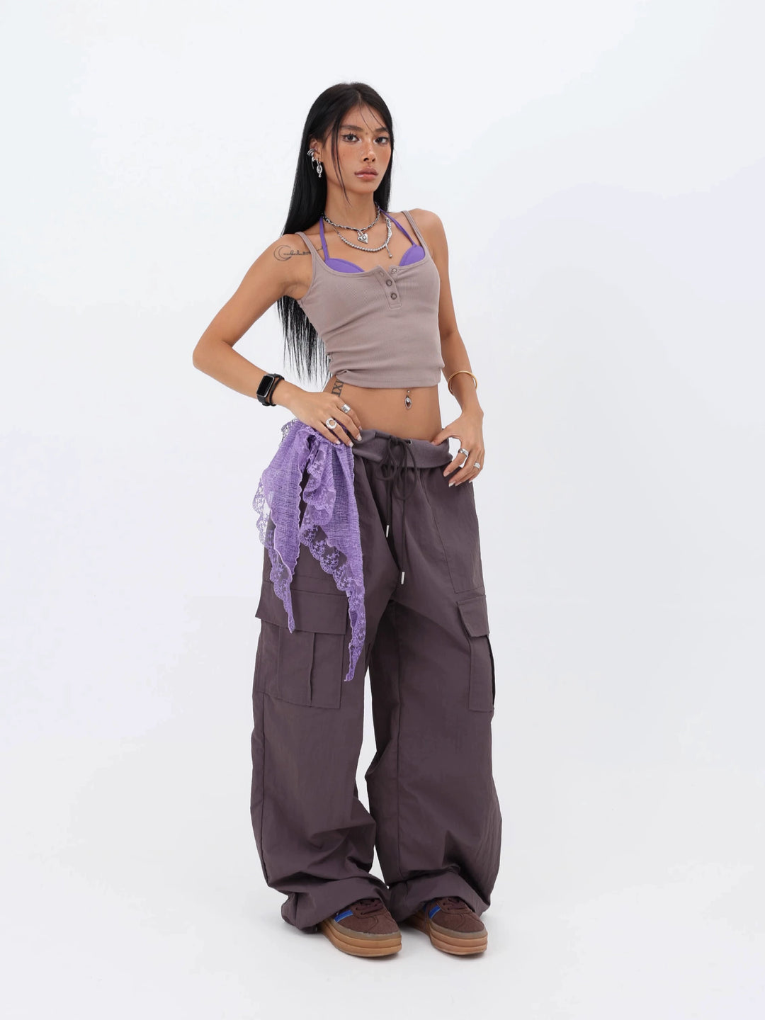 Loose Quick-Dry Cargo Paratrooper Pants