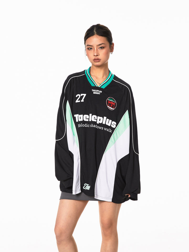 Sports Jersey Long-Sleeve Retro Top