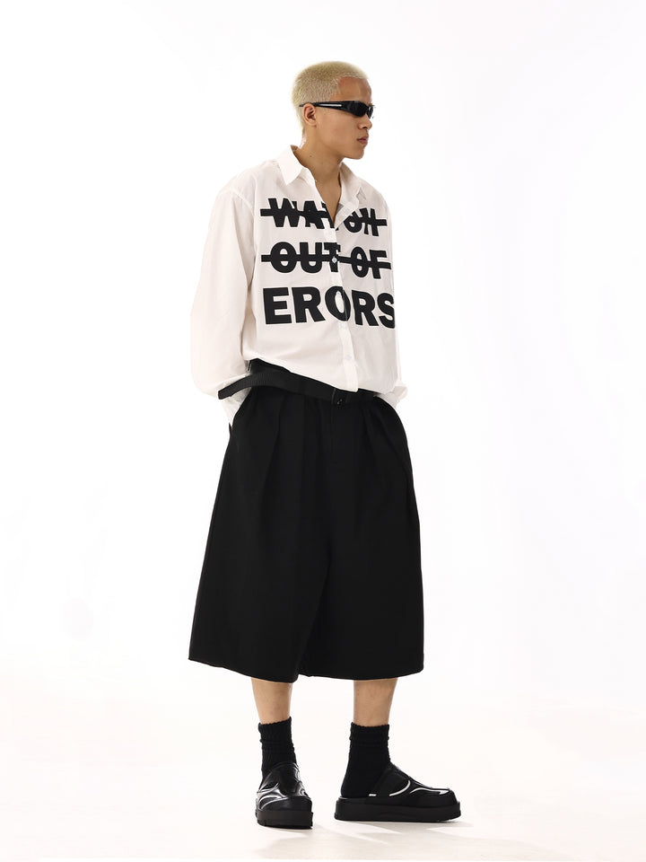 Loose Casual Cropped Pants