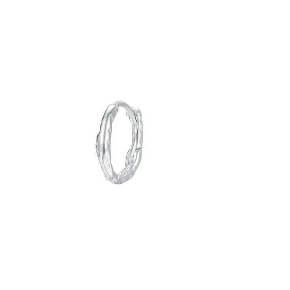 Sterling Silver Geometric Hoop Earrings