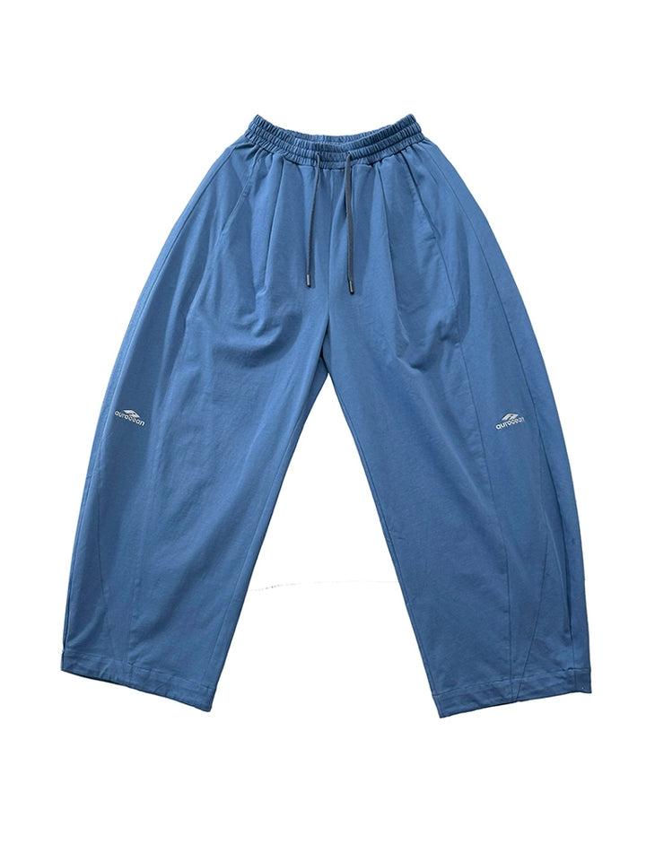 Pantalones deportivos de pierna ancha de algodón ligero 