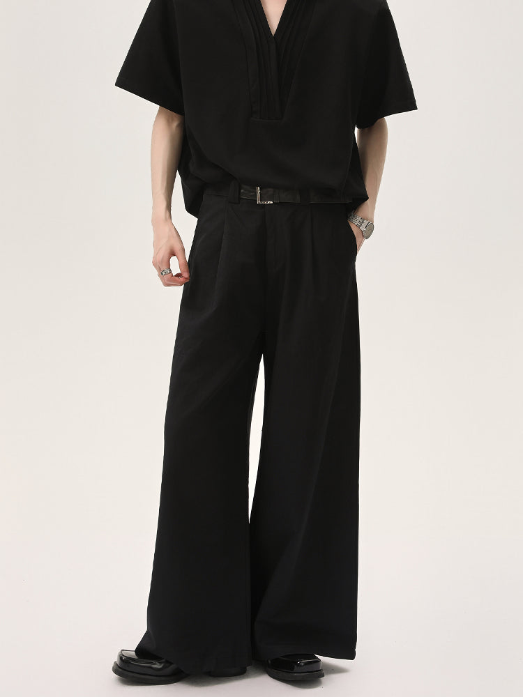 Wide-Leg Loose Fit Casual Pants