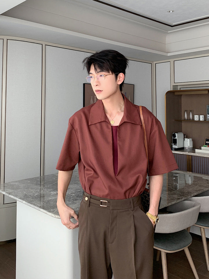 Non-Iron Linen Short Sleeve Shirt