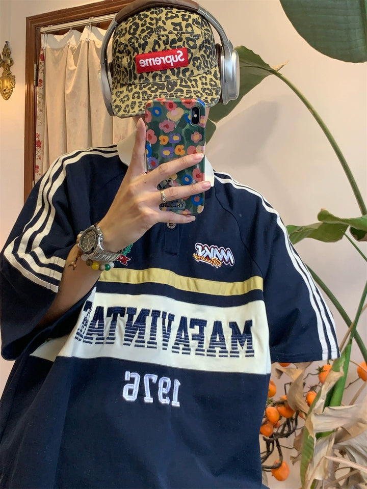 Vintage Striped Polo Shirt