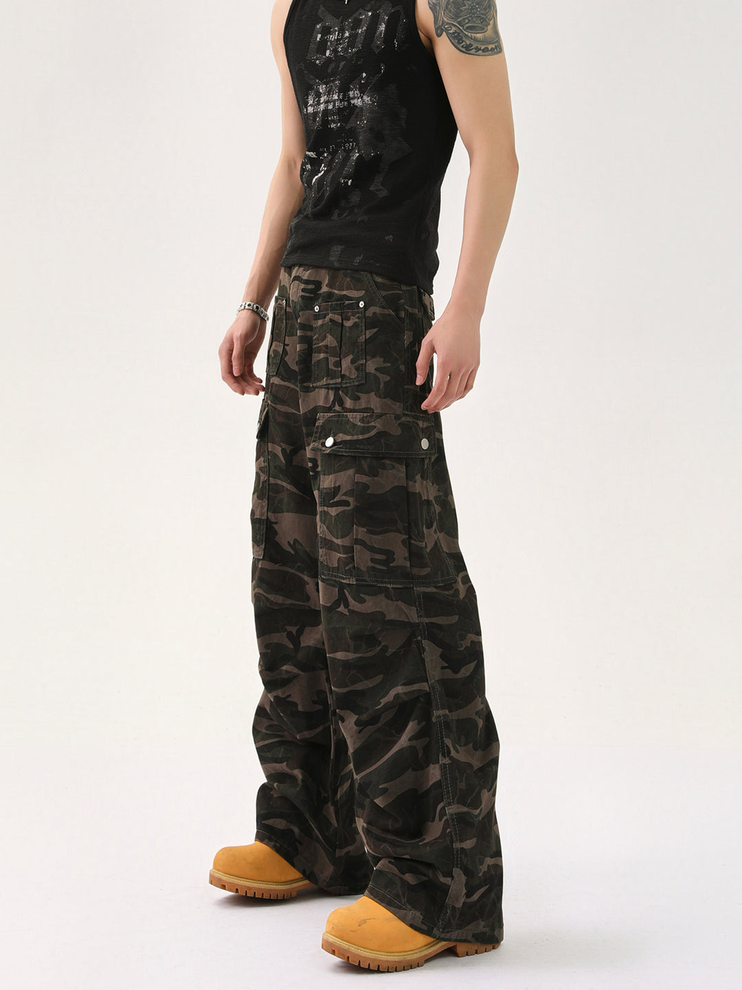 Loose Camouflage Cargo Pants