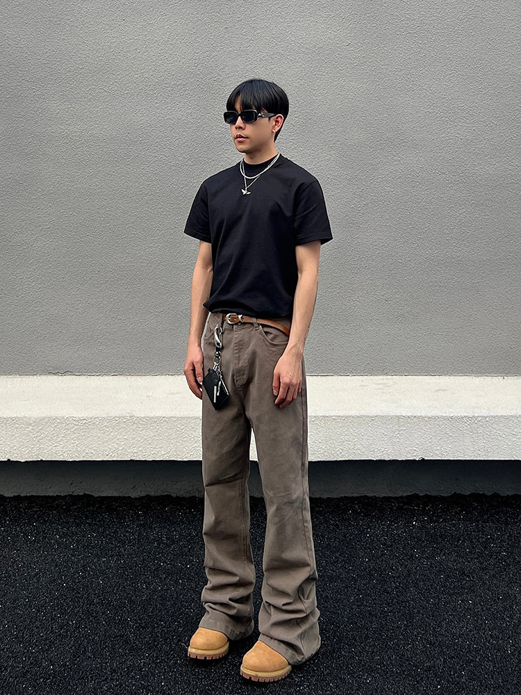 Kalhoty s bootcut, rozšířené, rovné, slim fit 