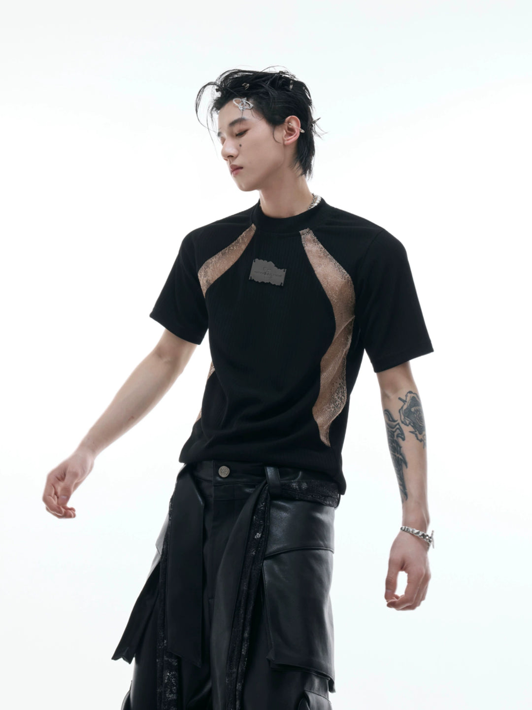 Slim Fit Contrast Pullover