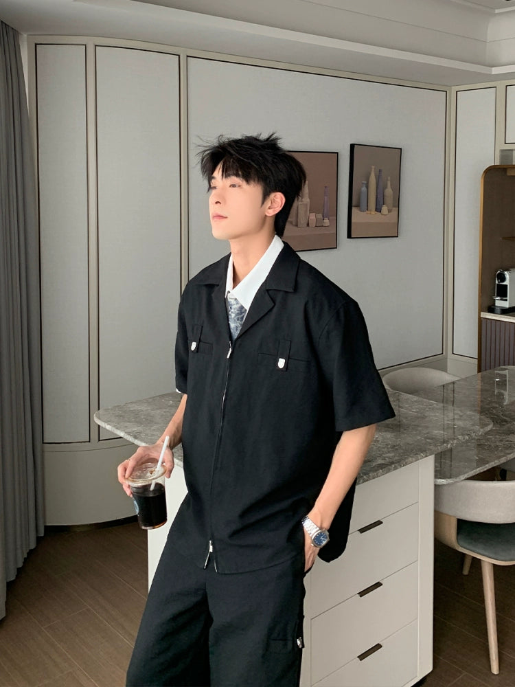 Linen Short Sleeve Shirt and Pants