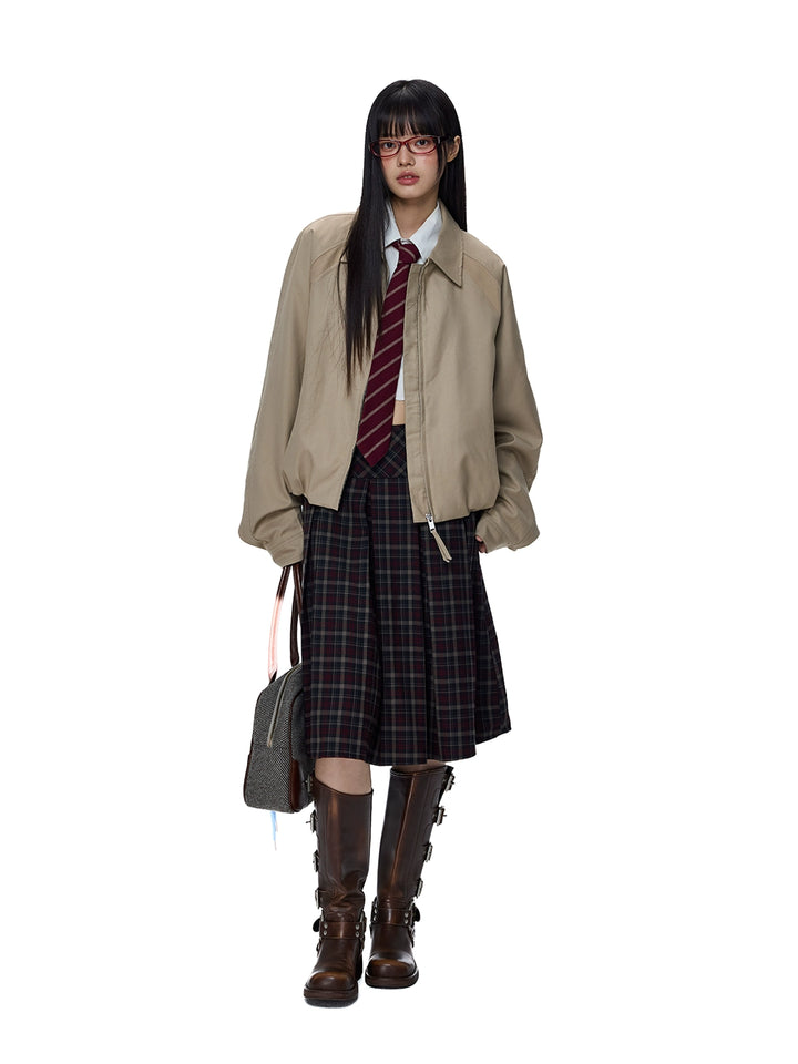 Barn Style Drop Shoulder Loose Jacket