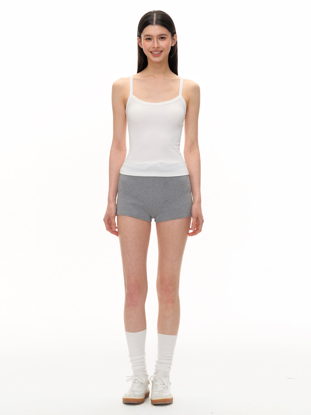 Basic Fitted Tank Top with Straps
