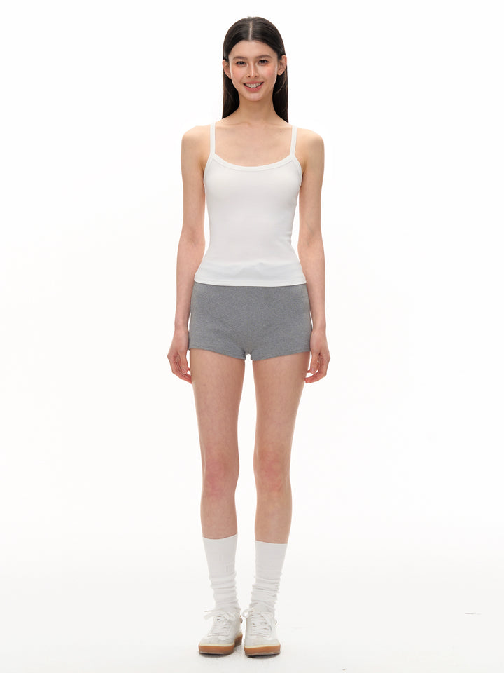 Basic Fitted Tank Top with Straps