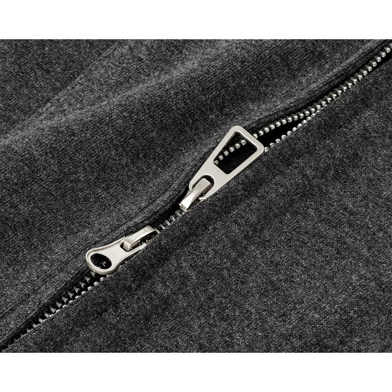 Stand-Neck Jacket and Wide-Leg Pants