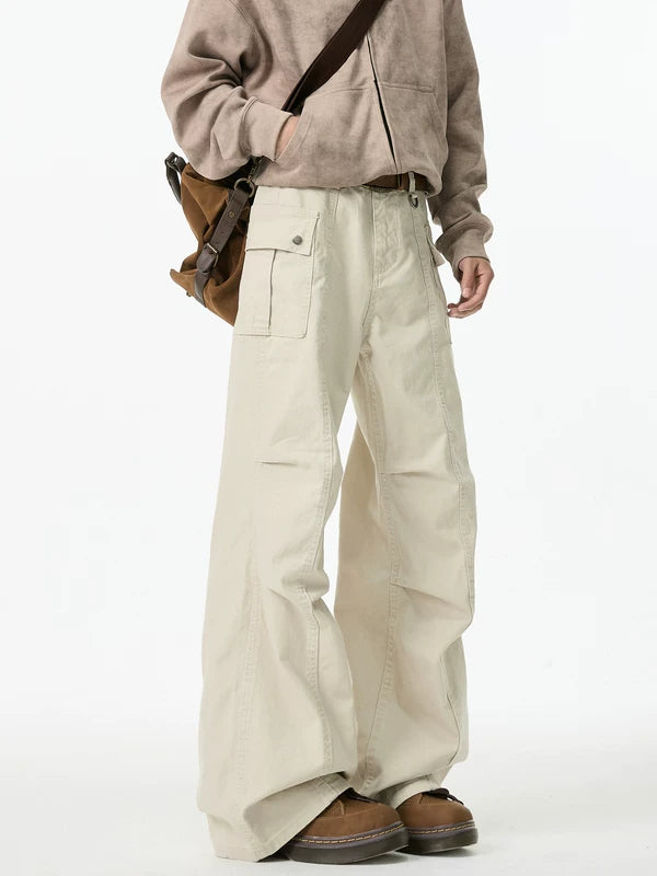 Retro Wide Leg Cargo Pants