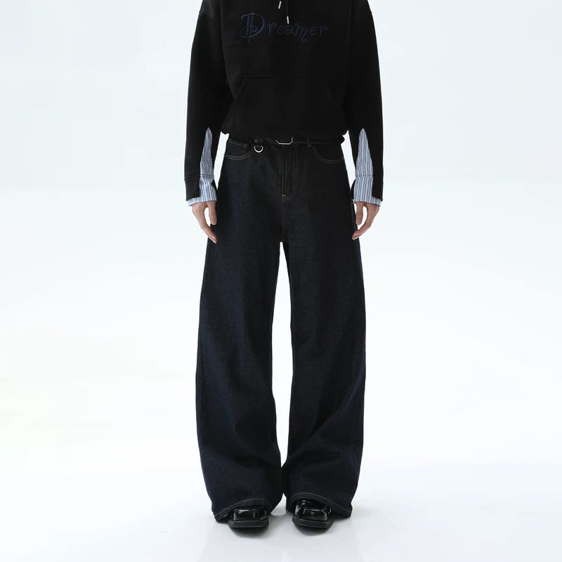 Vintage Loose Fit Raw Denim Pants