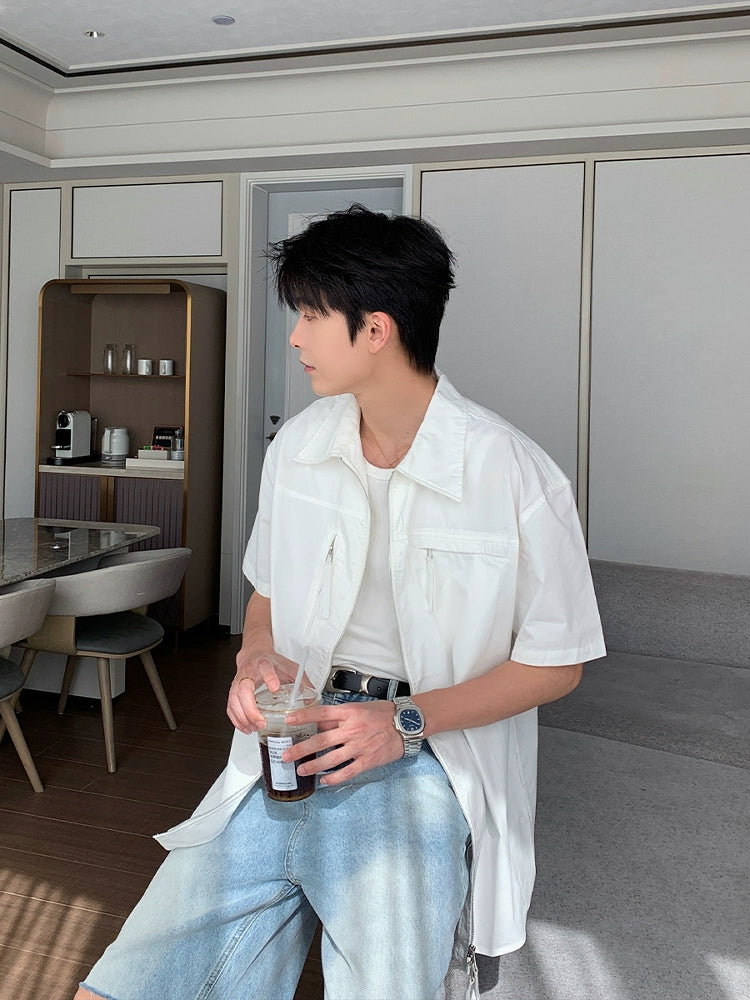 Short Sleeve Cotton Casual Shirt