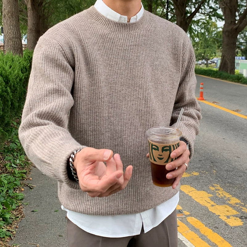 Loose Round Neck Knit Sweater