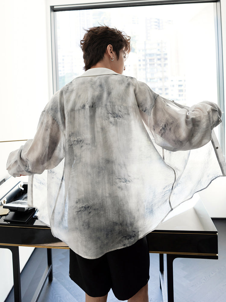 Lightweight Linen Tie-dye Shirt
