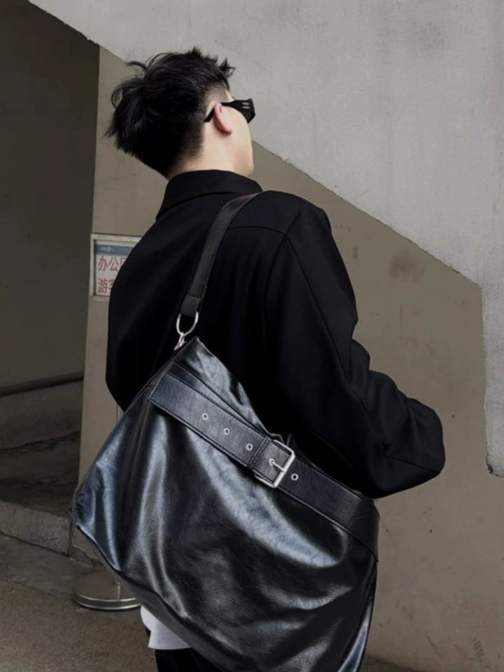Soft Leather Large-Capacity Tote Bag