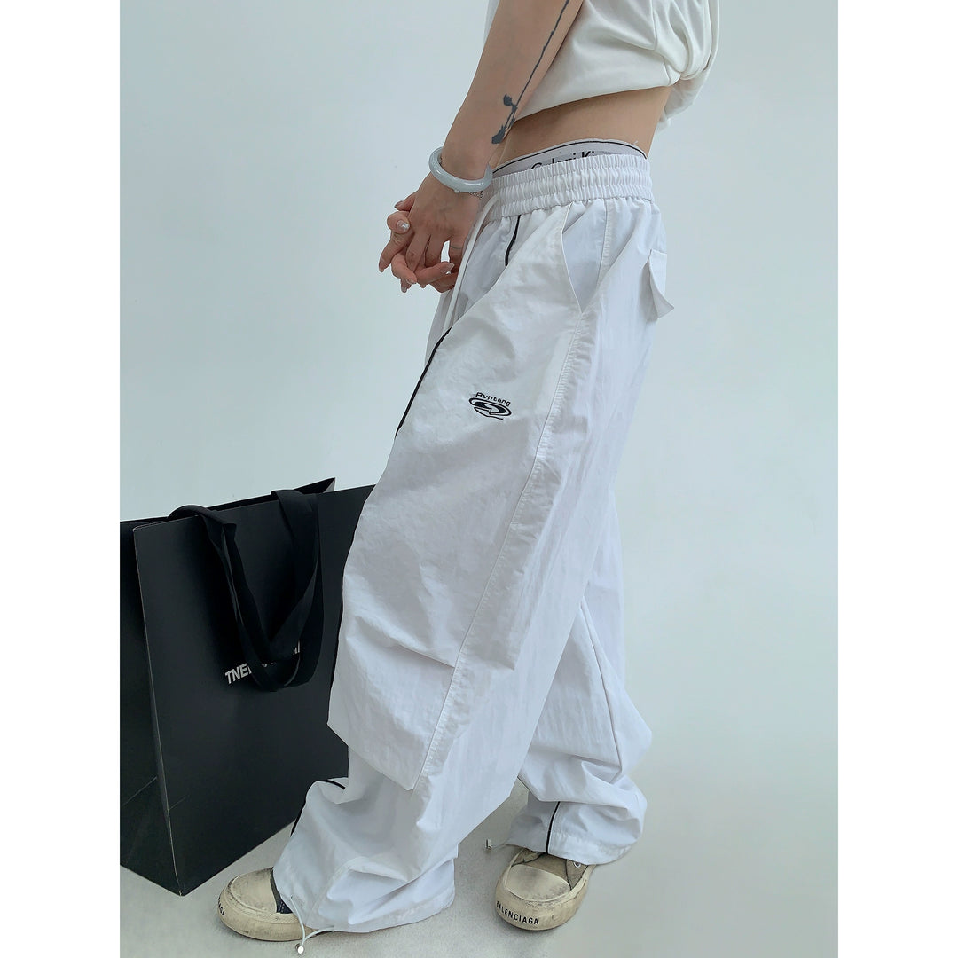 Loose Wide-Leg Straight Pants