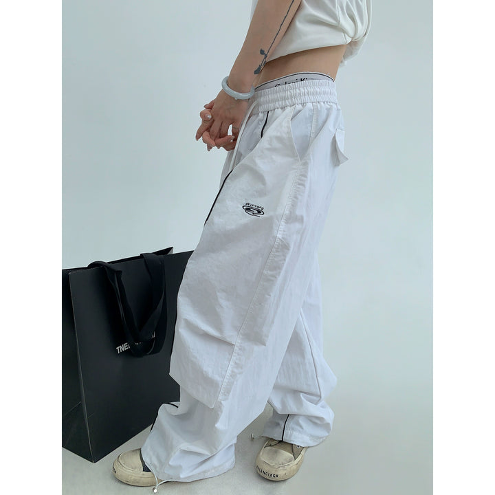 Loose Wide-Leg Straight Pants