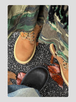 Waterproof Leather Lace-Up Boots