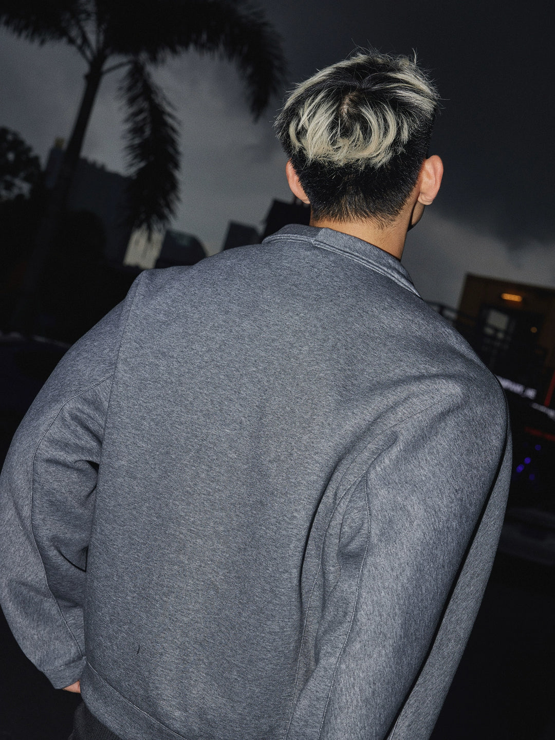 Half-Zip Stand Collar Sweatshirt