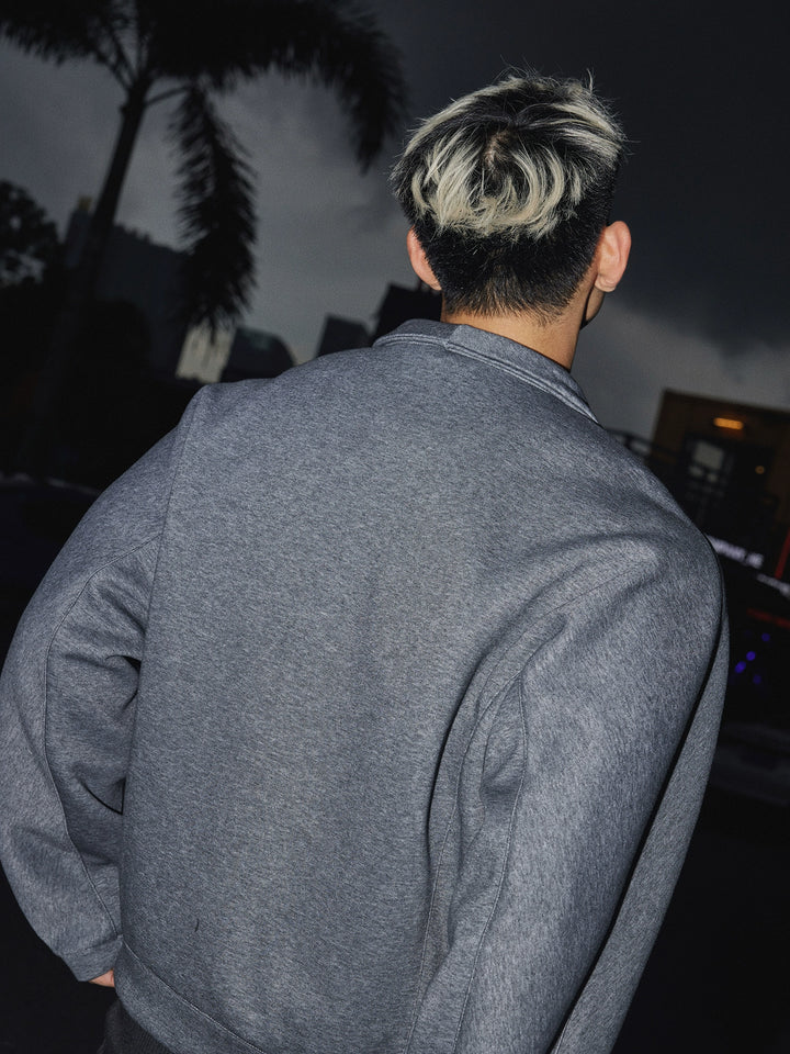 Half-Zip Stand Collar Sweatshirt