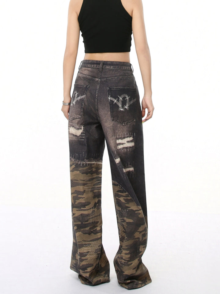 3D Printed Wide-Leg Jeans