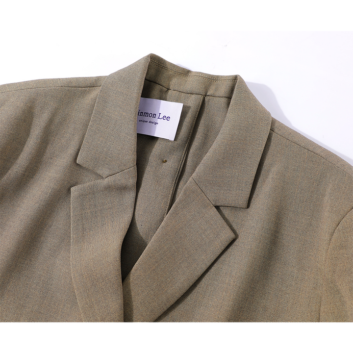 Bow Cuffs Double-Breasted Blazer