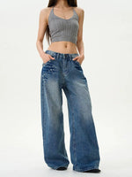 Diamond Wide-Leg Jeans
