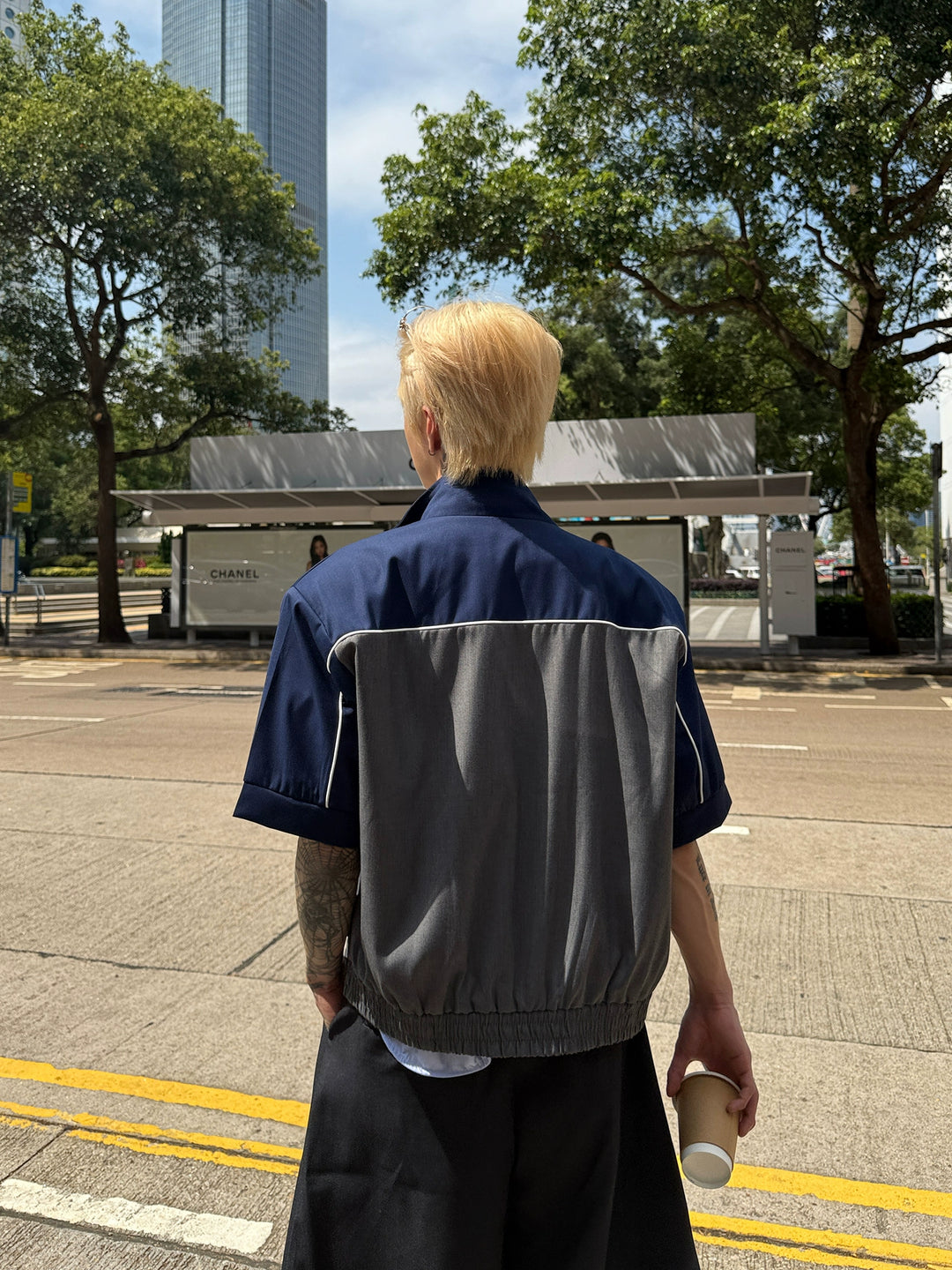Zip-up Short Sleeve Jacket