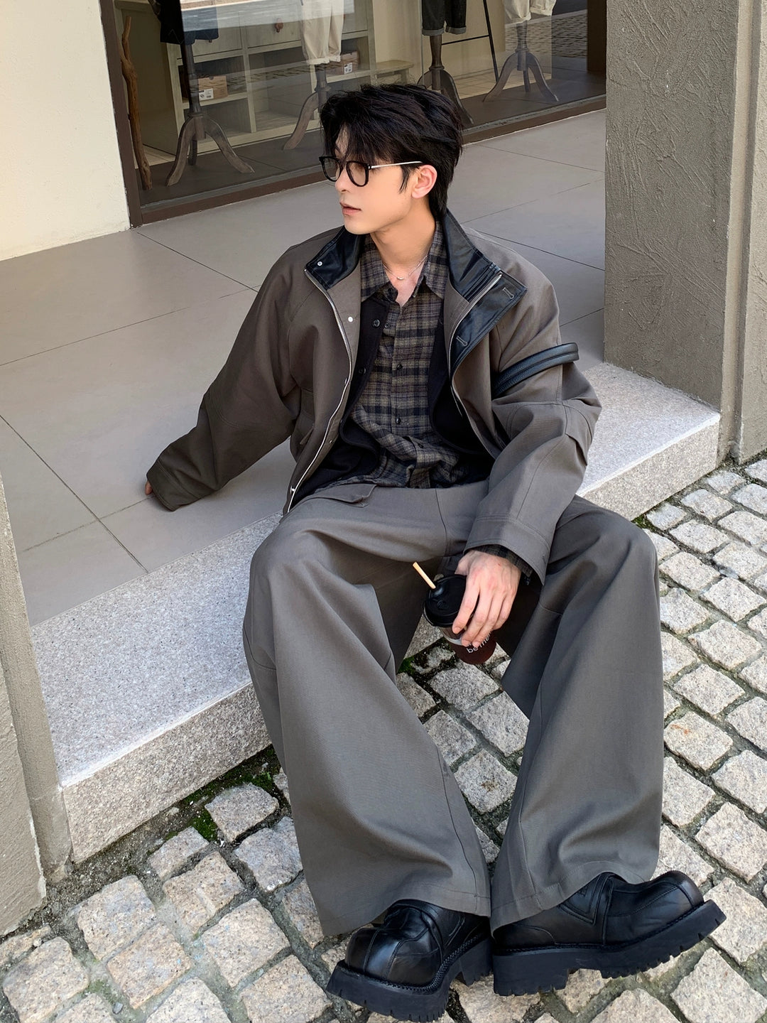 Barn-Stil Jacke und Hosen Set 