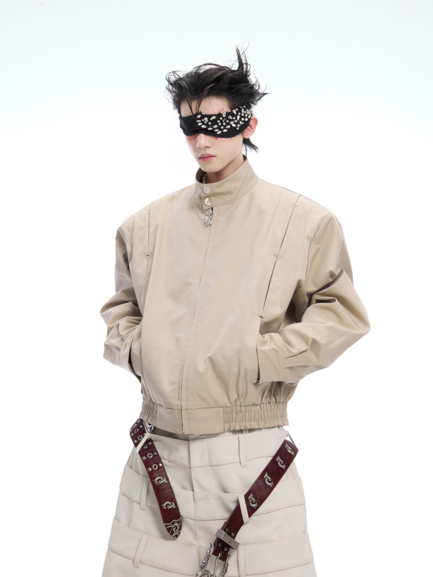 Snake Eye Rivet Spine Harrington Jacket