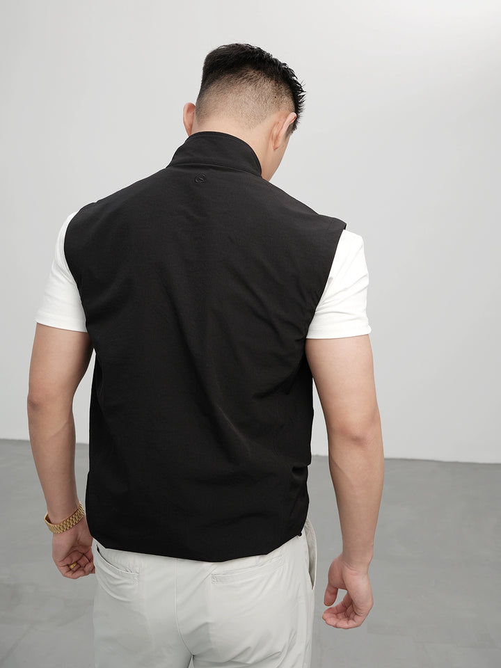 Lightweight Stand Collar Zipper Tactical Vest