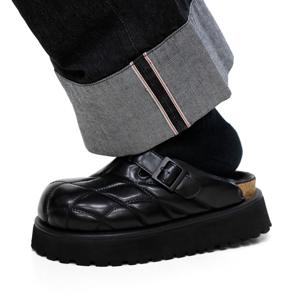 Quilted Platform Slip-On Clogs