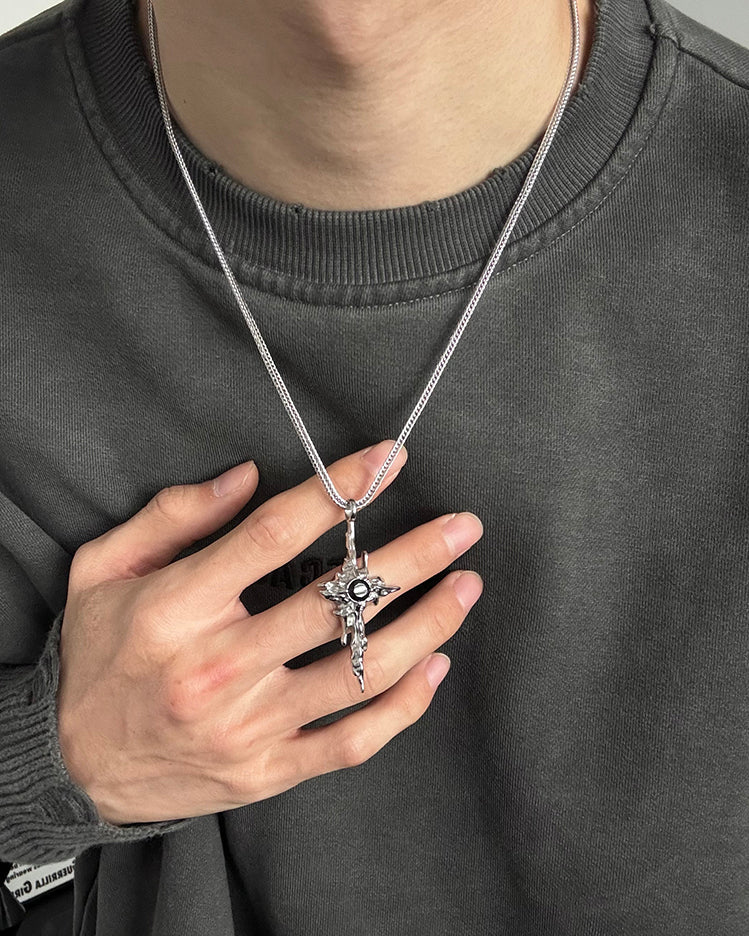 Star Pendant Titanium Steel Necklace