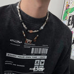 Camera Pendant Beaded Necklace